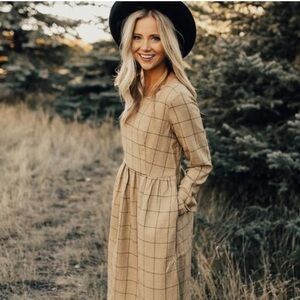 ROOLEE Mustard Dress XS